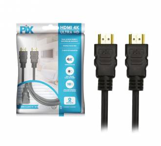 CABO HDMI  2,0MT V2.0 4K S/FILTRO PIX HDR 19P 30AWG 018-2222