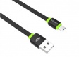 CABO USB AM/MICRO USB 1MT C3TECH CB-100BK FLAT PRETO