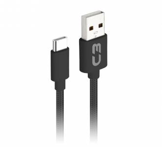 CABO USB AM/USB C 1MT 2A C3TECH CB-C11BK