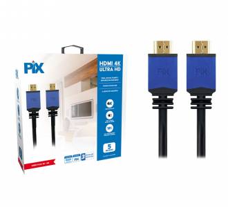 CABO HDMI  5,0MT V2.0 4K C/FILTRO PIX HDR 19P 30AWG 018-0525