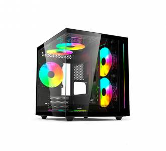 GAB. GAMER C3TECH AQUARIUS MT-G810BK USB3.0 S/FONTE PRETO 5