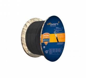 CABO LAN UTP CAT5E BLINDADO LAN EXPERT CMX STP 333MTS HERCULES PRETO BOBINA 0