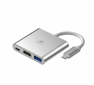 HUB 3 PORTAS USB-C 1P USB 3.0/1P HDMI/1P TIPO-C C3TECH HU-D10SI